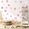 Daisy Wall Decal Flower Vinyl Wall Floral Decals Peel and Stick Daisy Stickers (Pink, White)